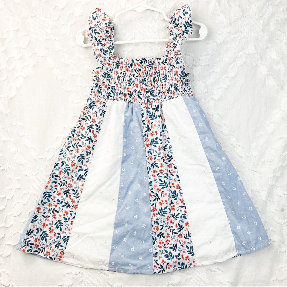 Penelope Mack Blue Floral Sundress size 3T
